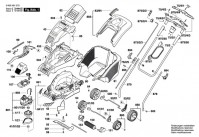 Bosch 3 600 H81 370 ROTAK 43 (ERGOFLEX) Lawnmower Spare Parts